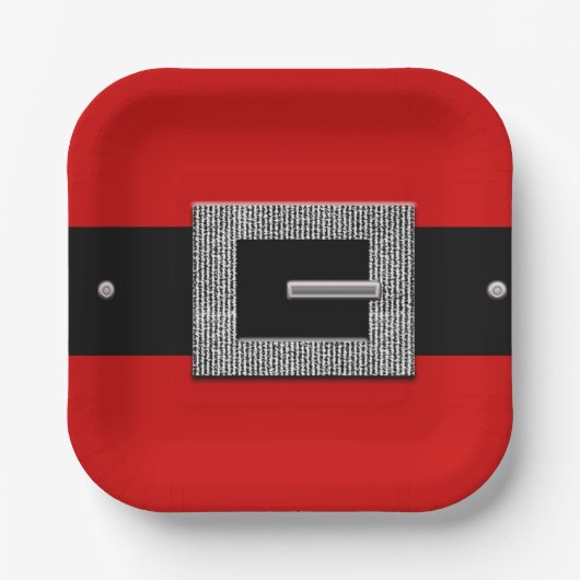 Assiettes En Carton père Noël (Recto)