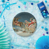 Assiettes En Carton Père Noël Antique Sleigh Reindeer (Fête)