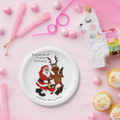 Assiettes En Carton Père Noël avec orignal - Joyeux Noël (Fête)