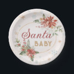 Assiettes En Carton Père Noël Baby Christmas Winter Wonderland Party<br><div class="desc">dessous de verre en papier "Père Noël Baby" pour votre fête de Noël,  douche bébé/nuptiale de décembre,  saupoudrer,  ou une autre occasion. Appareils de signes,  jeux,  décorations,  et plus disponible dans ma boutique.</div>