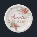 Assiettes En Carton Père Noël Baby Christmas Winter Wonderland Party<br><div class="desc">dessous de verre en papier "Père Noël Baby" pour votre fête de Noël,  douche bébé/nuptiale de décembre,  saupoudrer,  ou une autre occasion. Appareils de signes,  jeux,  décorations,  et plus disponible dans ma boutique.</div>