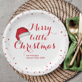 Assiettes En Carton Père Noël Baby Red Simple Noël traditionnel
