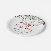 Assiettes En Carton Père Noël Baby shower Noël Vêtements de bébé hiver (Angle)