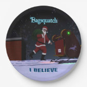 Assiettes En Carton Père Noël - Bagsquatch (Devant)