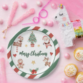 Assiettes En Carton Père Noël Cookies Noël fête d'anniversaire (Fête)