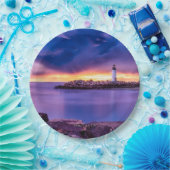 Assiettes En Carton Père Noël Cruz, Phare de Californie (Fête)