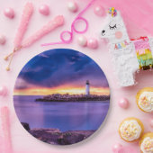 Assiettes En Carton Père Noël Cruz, Phare de Californie (Fête)