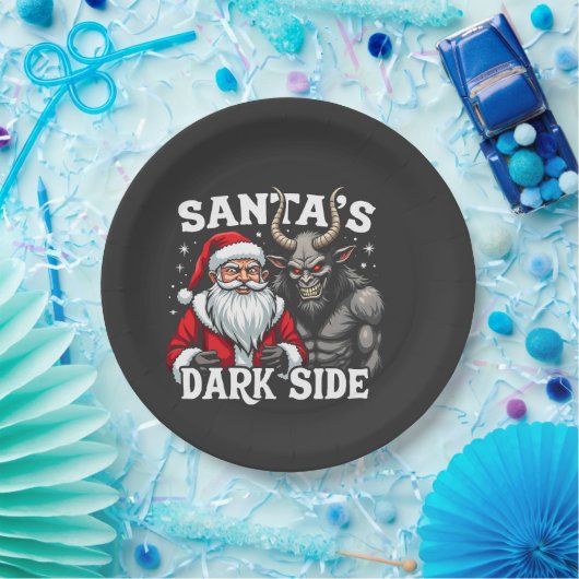 Assiettes En Carton Père Noël Dark Side Christmas Evil Krampus (Fête)
