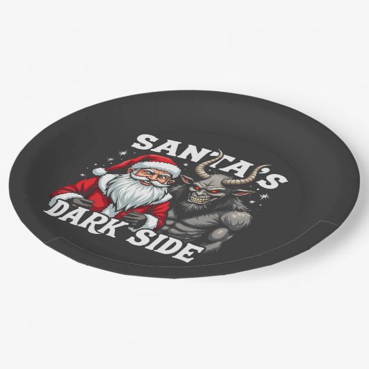 Assiettes En Carton Père Noël Dark Side Christmas Evil Krampus (Angle)