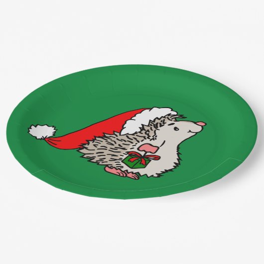 Assiettes En Carton Père Noël de Noël (Angle)