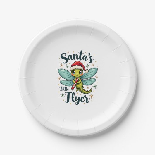 Assiettes En Carton Père Noël Dragonfly (Devant)