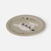 Assiettes En Carton Père Noël et les plaques de papier lune (Angle)