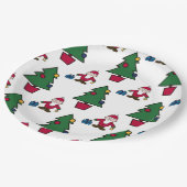 Assiettes En Carton Père Noël Et Noël (Angle)