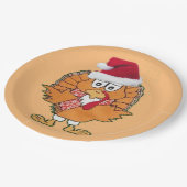 Assiettes En Carton père Noël fêtes de noël grâces dinde d'action de g (Angle)
