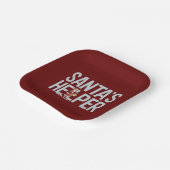 Assiettes En Carton Père Noël Helper Christmas (Angulaire)