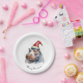 Assiettes En Carton Père Noël Little Hippo, coutume (Fête)