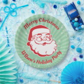 Assiettes En Carton Père Noël moderne du milieu du siècle (Fête)