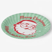 Assiettes En Carton Père Noël moderne du milieu du siècle (Angle)