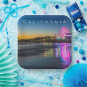 Assiettes En Carton Père Noël Monica Pier | Los Angeles, Californie (Fête)