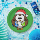 ASSIETTES EN CARTON PÈRE NOËL OWL (Fête)