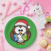 ASSIETTES EN CARTON PÈRE NOËL OWL (Fête)