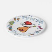 Assiettes En Carton Père Noël Plate 1 st Christmas Doodart design (Angle)