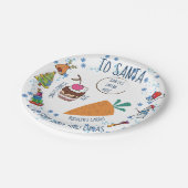 Assiettes En Carton Père Noël Plate Christmas Doodé art design (Angle)