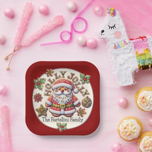 Assiettes En Carton Père Noël précieux (Fête)