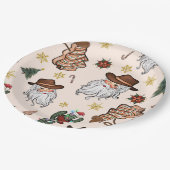 Assiettes En Carton Père Noël Snacks Plaque en papier (Angle)
