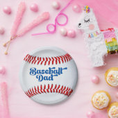 Assiettes En Carton Père père de baseball (Fête)