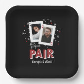 Assiettes En Carton Perfect Pair Casino Theme Couples Photo (Recto)