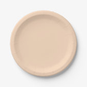 Assiettes En Carton Perfect Solid Pale Peach (Devant)