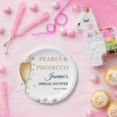 Assiettes En Carton Perles Et Parquet La Douche Mariale (Fête)