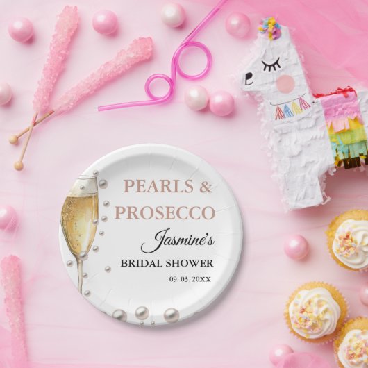 Assiettes En Carton Perles Et Parquet La Douche Mariale (Fête)