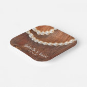 Assiettes En Carton Perles rustiques et Mariage campagnard en bois de  (Angulaire)