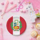 Assiettes En Carton Pérou, fête du Drapeau du Pérou, anniversaire /spo (Fête)