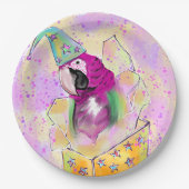 Assiettes En Carton Perroquet (Devant)