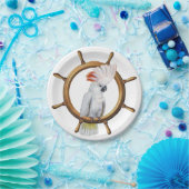 Assiettes En Carton Perroquet de pirate de cacatoès (Fête)