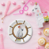Assiettes En Carton Perroquet de pirate de cacatoès (Fête)