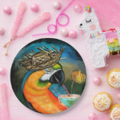 Assiettes En Carton Perroquets (Fête)