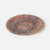 Assiettes En Carton Perse Moquette Rouge noir (Angle)