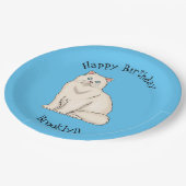 Assiettes En Carton Persian cat (Angle)