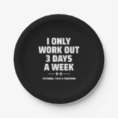 Assiettes En Carton Personal Trainer Funny Gym Exercice Fitness Mème (Devant)