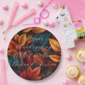 Assiettes En Carton Personalize Thanksgiving (Fête)