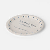 Assiettes En Carton Personalized 7-Inch Passover Seder Appetizer Plate (Angle)