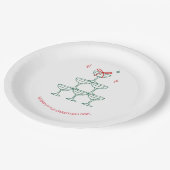 Assiettes En Carton Personalized Champagne Retro Christmas Cocktail (Angle)
