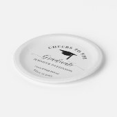 Assiettes En Carton Personalized Cheers Graduate Graduation (Angle)