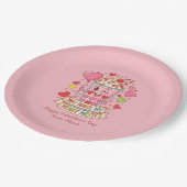 Assiettes En Carton Personalized Cute Milkshake Classroom Valentine (Angle)