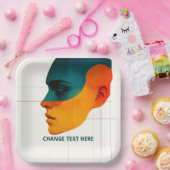 Assiettes En Carton Personalized Designer Paper Plates (Fête)