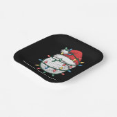 Assiettes En Carton Personalized Golf Ball Santa Hat Christmas Lights (Angulaire)